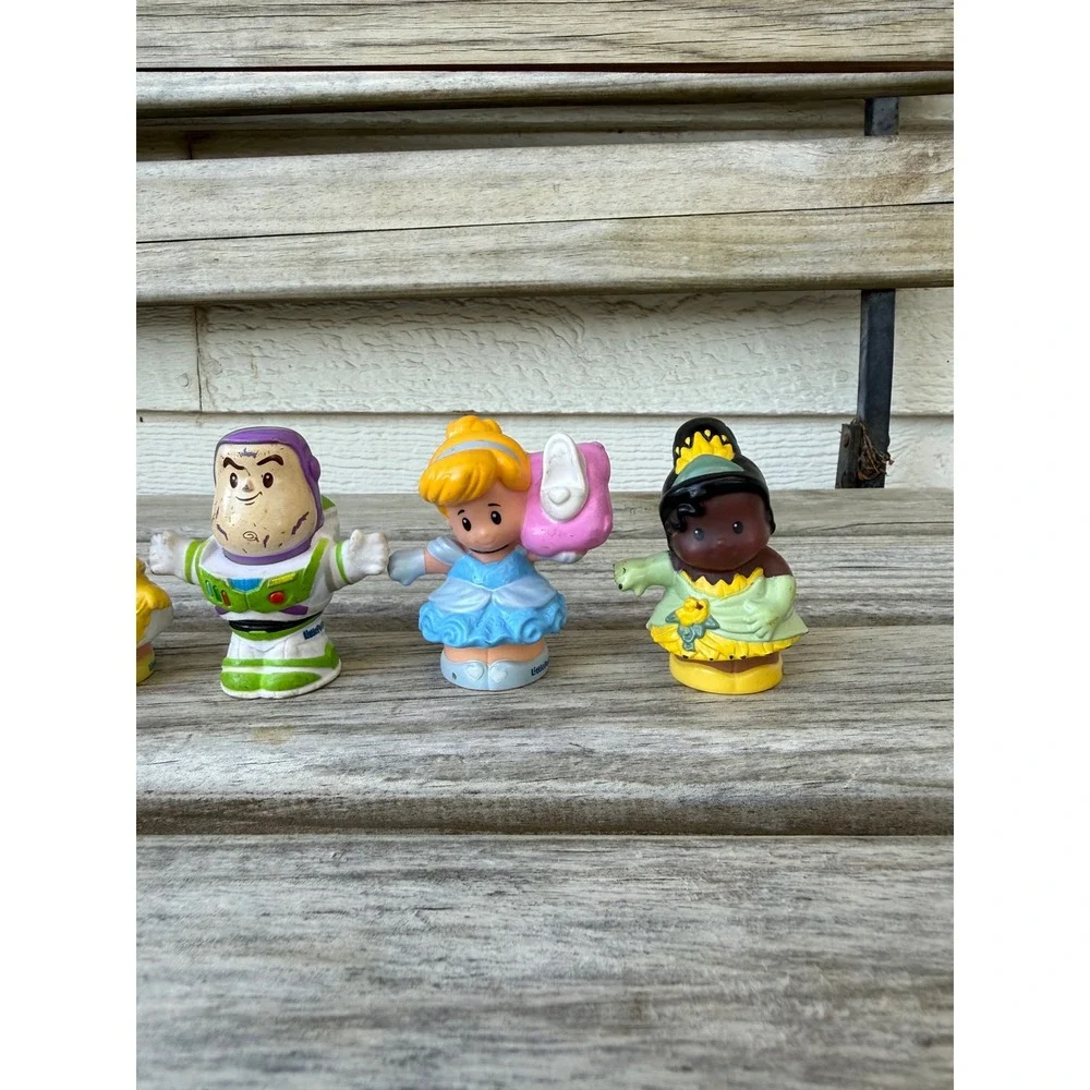 Fisher Price Little People Disney‎ Princess Toy Story Buzz Belle Tiana Lot 5pc